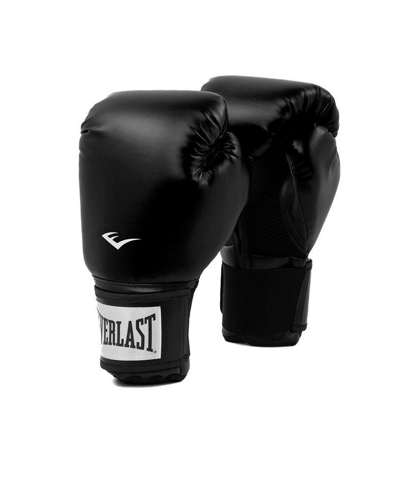 Everlast Prostyle 2 Boxing Gloves  Entry Level Training Gloves for Men and Women  Secure Fit Hook and Loop Closure & Ventilation  Heavy Bag & Speedbag Training 16 oz (Black) - Image 1